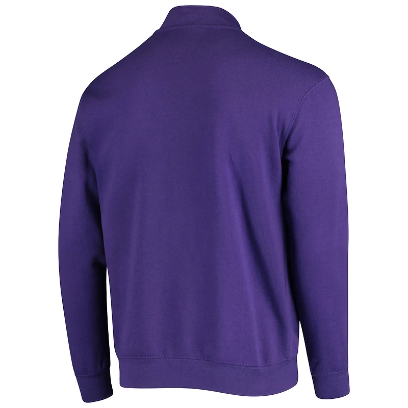 Veste violette à quart de zip avec logo Colosseum Washington Huskies Tortugas pour hommes