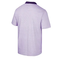 Polo Colosseum Homme Blanc/Violet Imprimé Washington Huskies Stripe