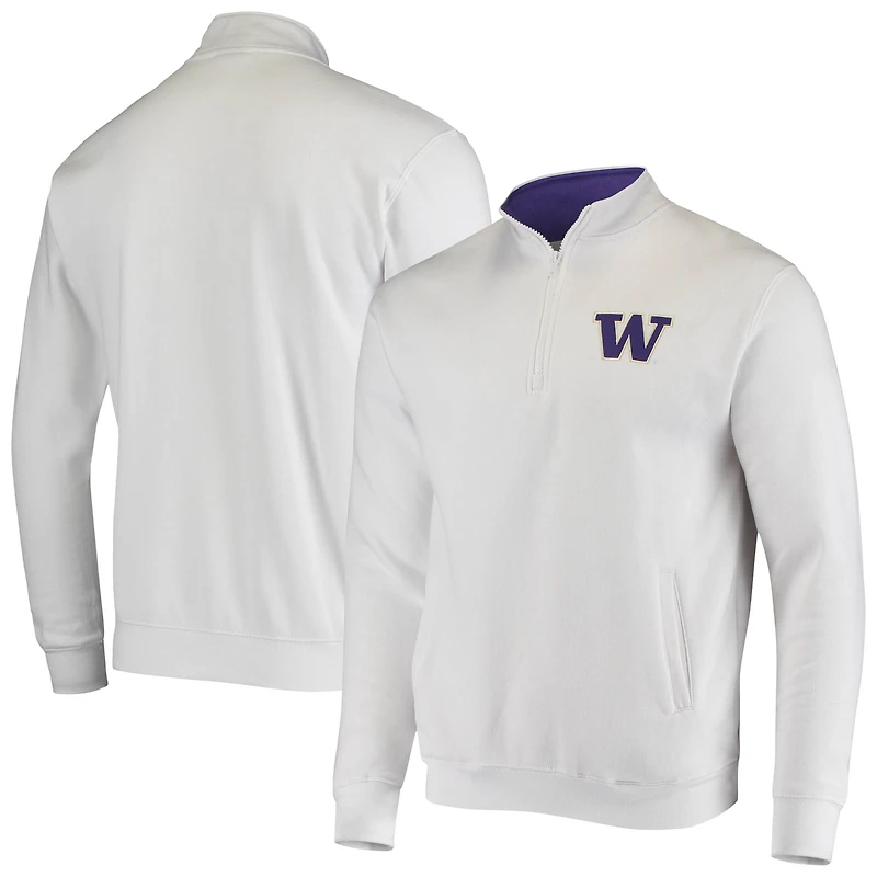 Veste Colosseum White Washington Huskies Tortugas Logo Quarter-Zip pour homme