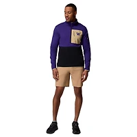 Men's Columbia Purple/Black Washington Huskies Hike Omni-Wick Half-Zip Pullover