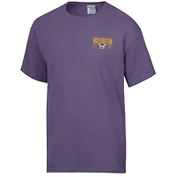 T-shirt violet ComfortWash pour homme, motif grand nom des Washington Huskies