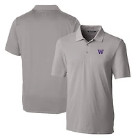 Polo extensible Forge gris pour homme, modèle Cutter & Buck, Washington Huskies, taille grande et