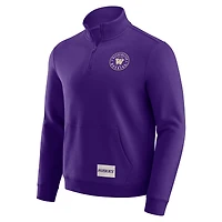 Pull zippé quart de tour violet Darius Rucker pour homme, collection Fanatics, Washington Huskies