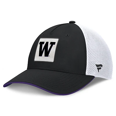 Men's Fanatics Black Washington Huskies 5-Panel Matter Flex Hat