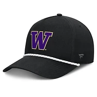 Men's Fanatics  Black Washington Huskies Undertone Rope Adjustable Hat