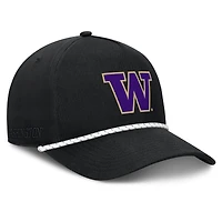 Men's Fanatics  Black Washington Huskies Undertone Rope Adjustable Hat
