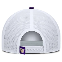 Casquette camionneur ajustable en mousse grise/violette Fanatics pour homme, Washington Huskies Course