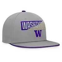 Casquette snapback grise Fanatics pour homme des Washington Huskies