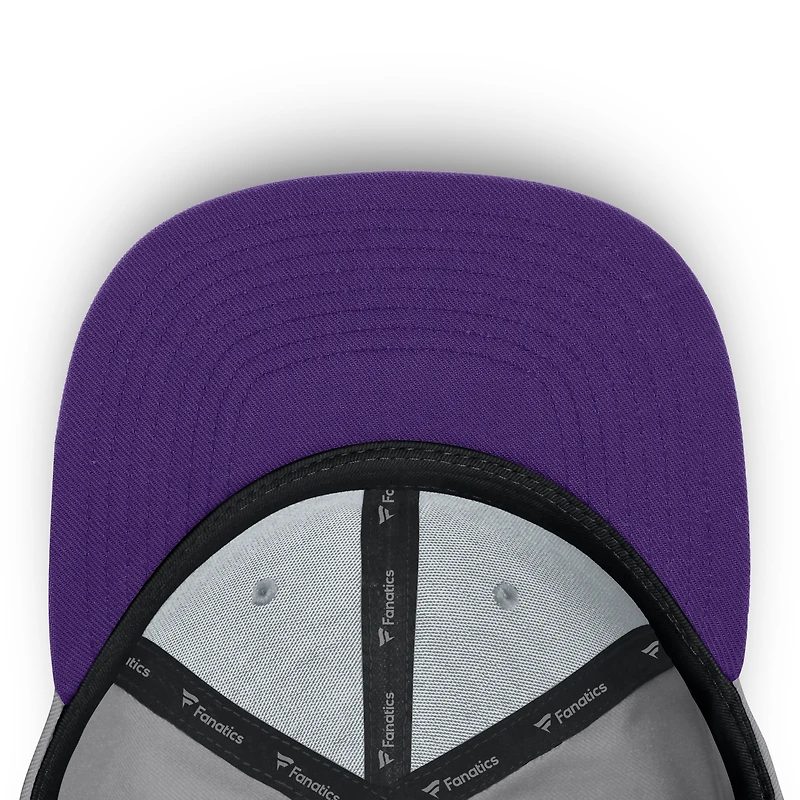 Casquette snapback grise Fanatics pour homme des Washington Huskies