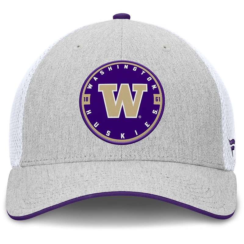 Men's Fanatics  Heather Gray Washington Huskies Trigger Flex Hat