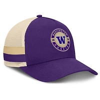Casquette camionneur ajustable Prestige violette des Washington Huskies Fanatics pour homme