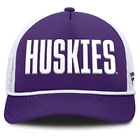 Casquette de camionneur ajustable en mousse Dutch pour homme, violet, des Washington Huskies
