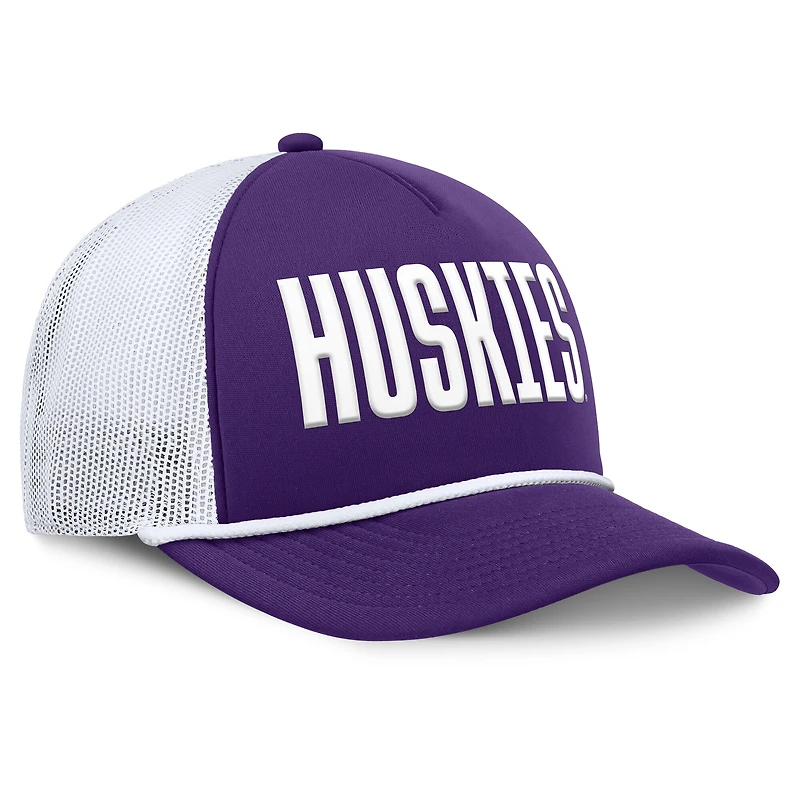 Men's Fanatics Purple Washington Huskies Dutch Foam Front Adjustable Trucker Hat