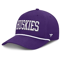 Casquette ajustable en corde pour hommes Fanatics Purple Washington Huskies