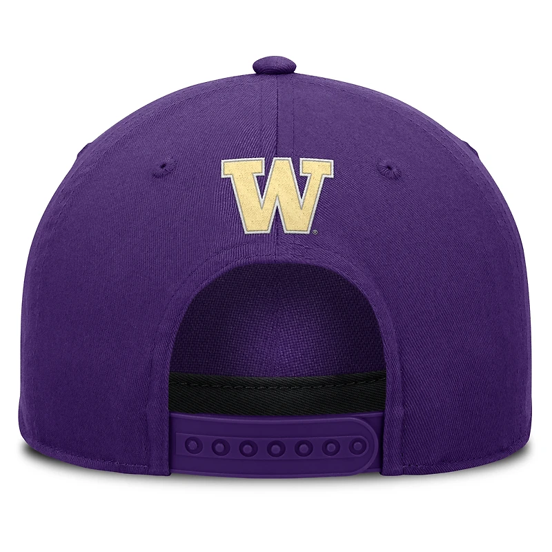 Casquette ajustable en corde pour hommes Fanatics Purple Washington Huskies