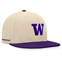 Casquette snapback de receveur Fanatics Tan pour hommes des Washington Huskies