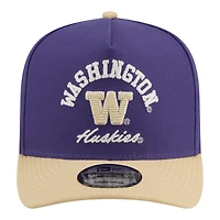 Men's New Era  Purple/Gold Washington Huskies Two-Tone Arched 9FIFTY Snapback Hat