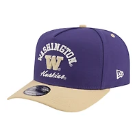 Men's New Era  Purple/Gold Washington Huskies Two-Tone Arched 9FIFTY Snapback Hat