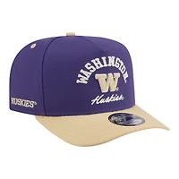 Men's New Era  Purple/Gold Washington Huskies Two-Tone Arched 9FIFTY Snapback Hat
