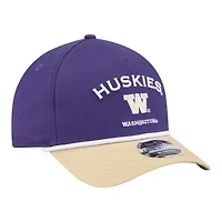 Men's New Era Purple/Tan Washington Huskies Two-Tone Rope 9FORTY M-Crown A-Frame Adjustable Hat