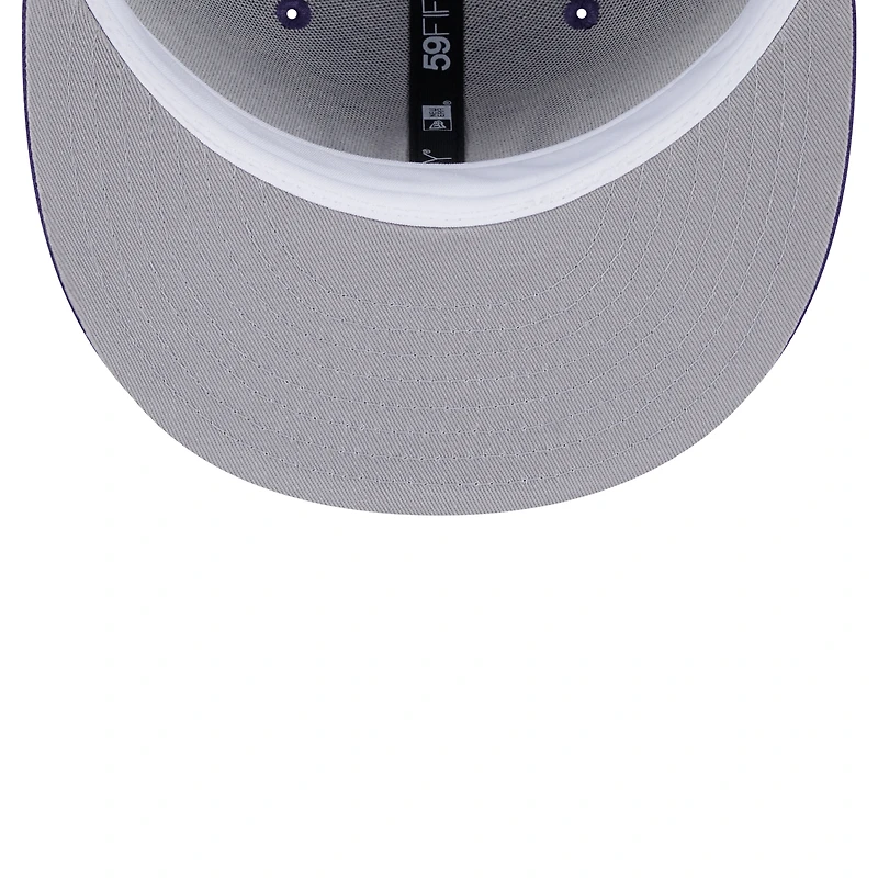 Casquette ajustée 59FIFTY Washington Huskies violette New Era pour homme