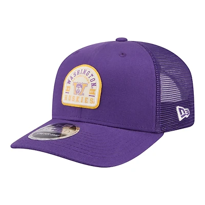 Men's New Era Purple Washington Huskies Patched 9SEVENTY Trucker Adjustable Hat