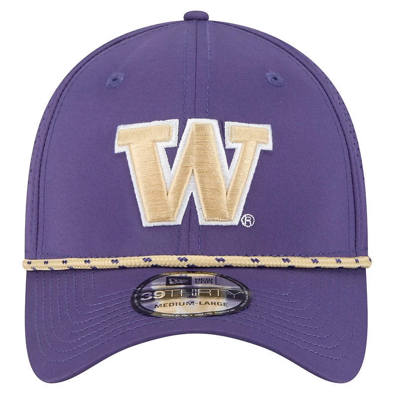 Men's New Era  Purple Washington Huskies Rope 39THIRTY Flex Hat