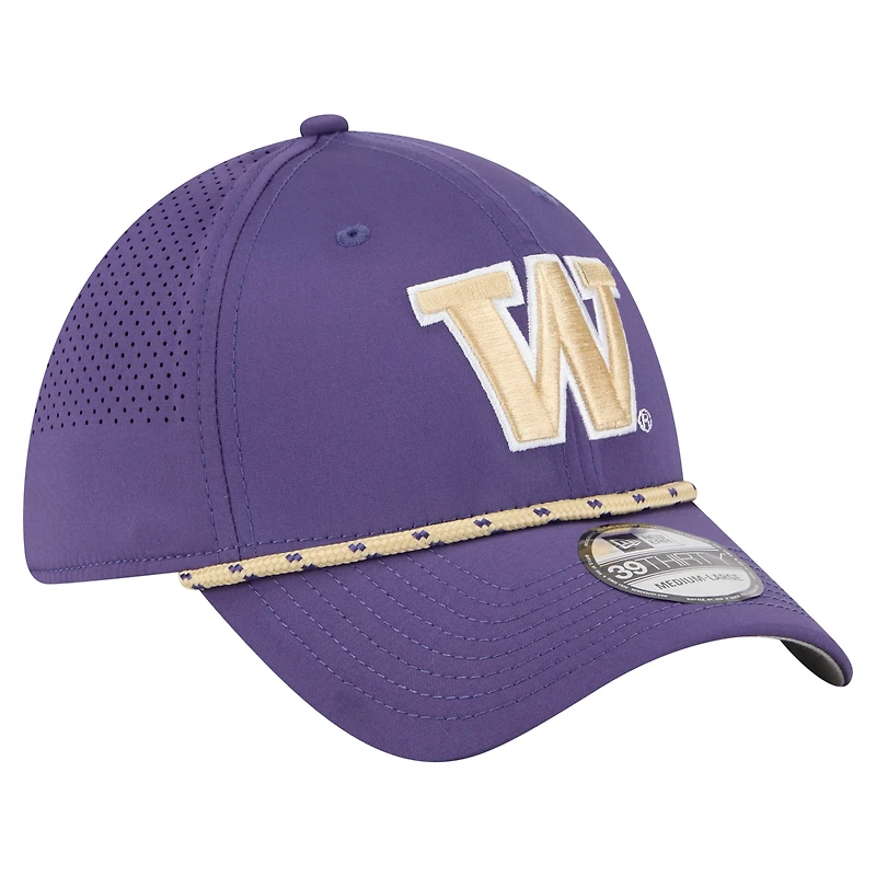 Men's New Era  Purple Washington Huskies Rope 39THIRTY Flex Hat