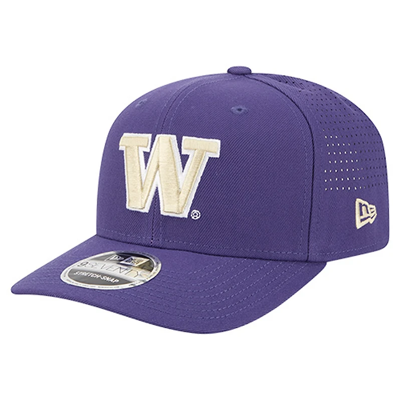 Casquette ajustable 9SEVENTY violette New Era pour homme des Washington Huskies