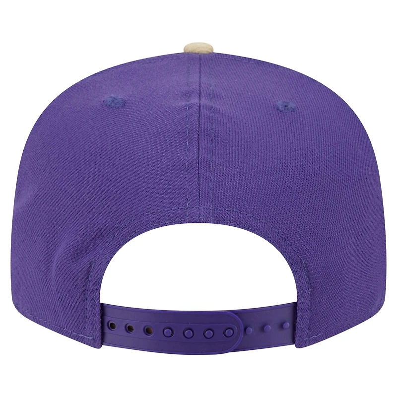 Men's New Era Purple Washington Huskies Two-Tone 9FIFTY Snapback Hat