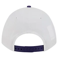 Men's New Era White/Purple Washington Huskies Arch Two-Tone Rope 9FORTY A-Frame M-Crown Adjustable Hat