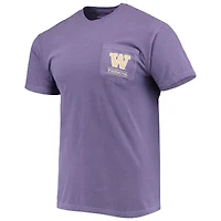 T-shirt violet Washington Huskies Circle Campus Scene pour homme