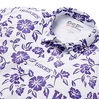 Men's Reyn Spooner White Washington Huskies Performance Polo