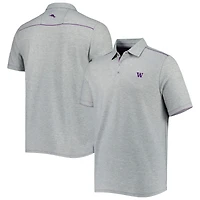 Polo Tommy Bahama gris chiné Washington Huskies IslandZone Tailgater pour homme