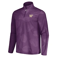 Veste zippée à demi-zip Tommy Bahama pour homme Washington Huskies Sport Delray Frond Purple
