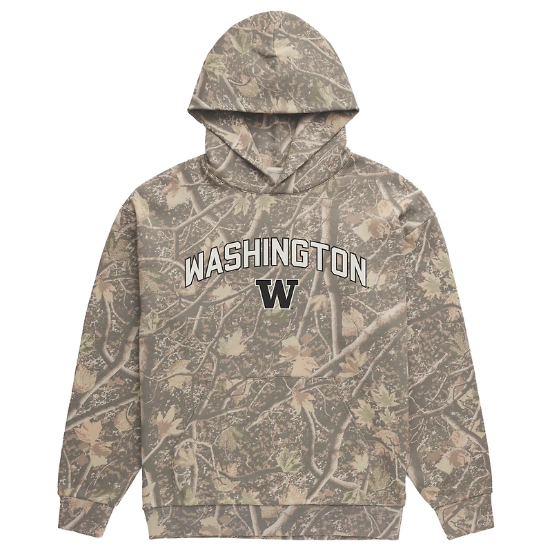 Men's Uscape Apparel  Camo Washington Huskies Back Bay Fleece Hoodie