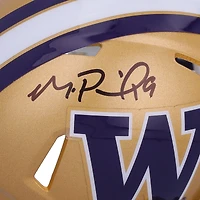 Casque Riddell Speed ​​Mini autographié par Michael Penix Jr. des Washington Huskies