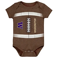 Newborn Outerstuff Brown Washington Huskies Football Bodysuit