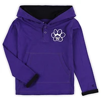 Ensemble sweat à capuche et pantalon de survêtement Washington Huskies Poppies pour tout-petit Colosseum violet/gris chiné