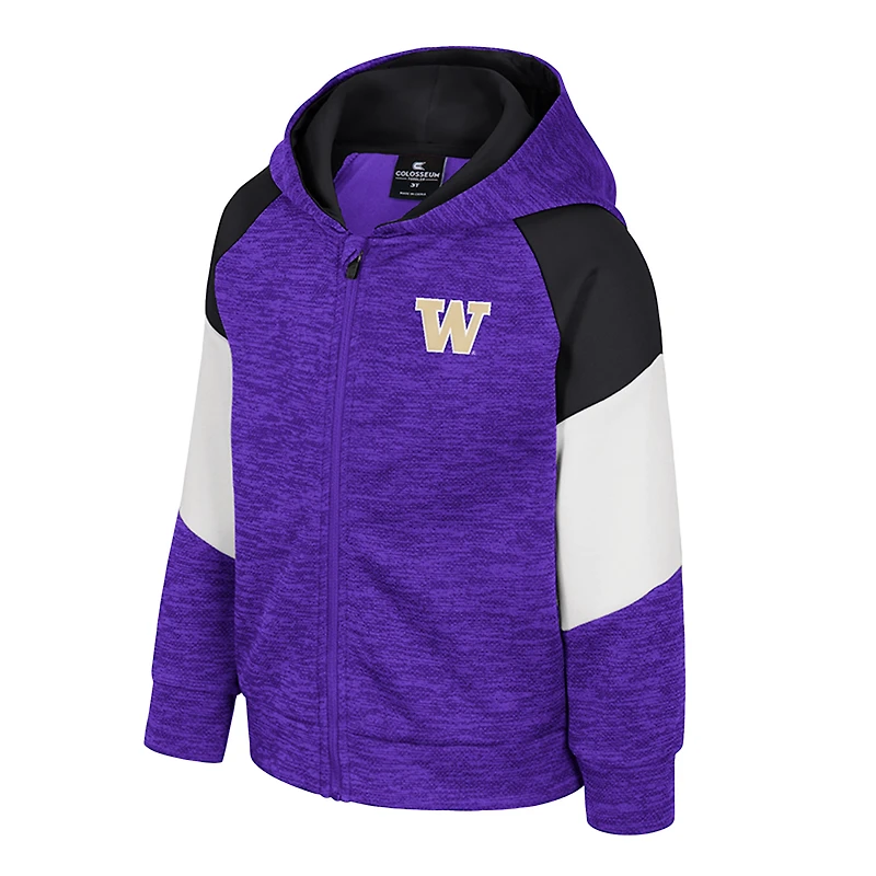 Toddler Colosseum Purple Washington Huskies Spirit Hollow Full-Zip Hoodie