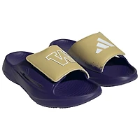 Sandales unisexes adidas violettes Washington Huskies Lightblaze Slide
