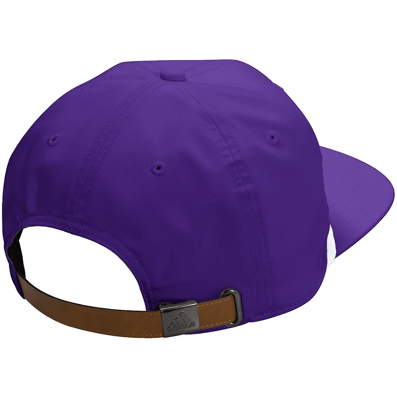 Casquette ajustable unisexe adidas violette Washington Huskies avec corde pour vestiaire