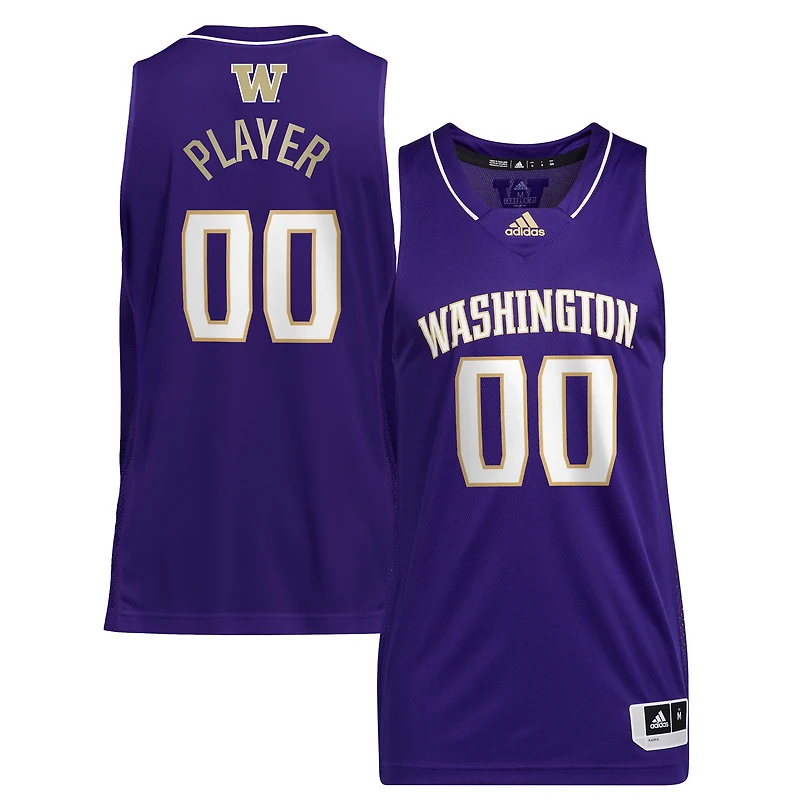 Maillot de basket-ball unisexe violet adidas Washington Huskies Pick-A-Player NIL pour homme
