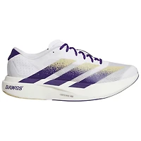 Chaussures de course unisexes blanches adidas Washington Huskies Adizero Evolution SL