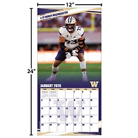 Calendrier mural 2026 des Washington Huskies (12 po x 12 po)
