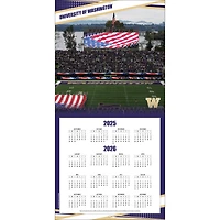Calendrier mural 2026 des Washington Huskies (12 po x 12 po)