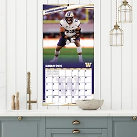 Calendrier mural 2026 des Washington Huskies (12 po x 12 po)