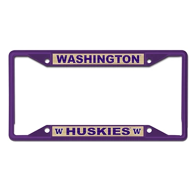 WinCraft Washington Huskies Chrome Colored License Plate Frame