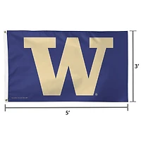 WinCraft Washington Huskies Deluxe Drapeau unilatéral 3 pi x 5 pi