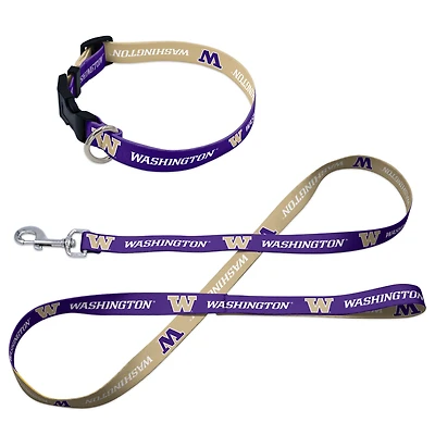 WinCraft Washington Huskies Pet Leash and Collar Set